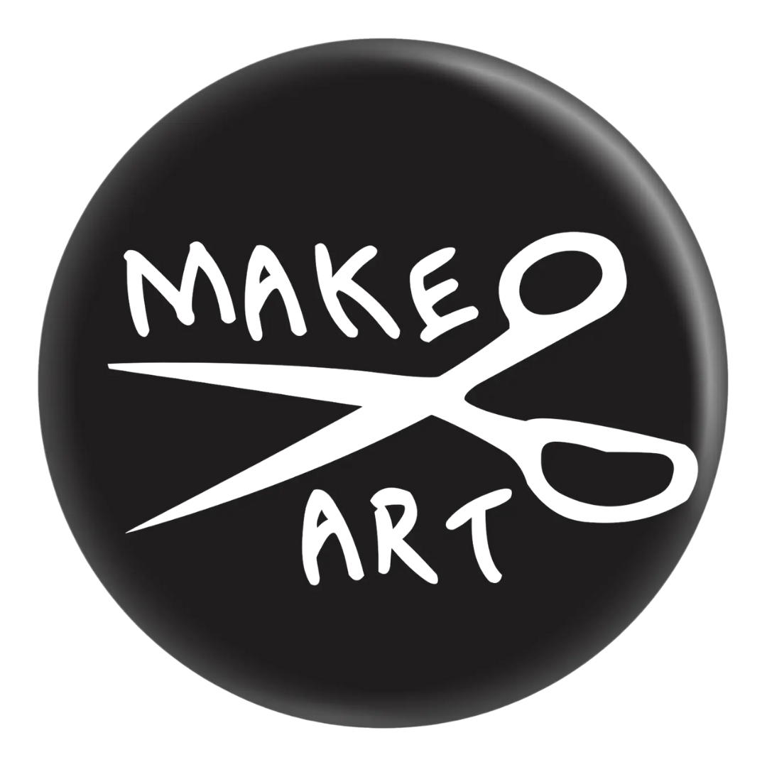 "Make Art" Pin-On Button - 1 Inch