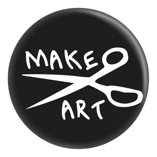 "Make Art" Pin-On Button - 1 Inch