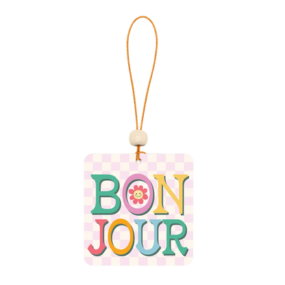 "Bonjour" Car Air Freshener