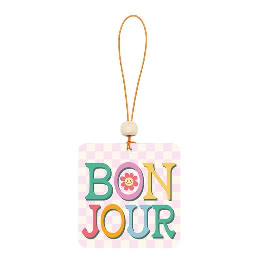 "Bonjour" Car Air Freshener