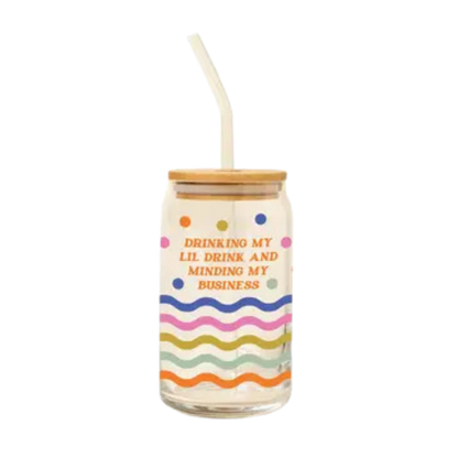 Can Glass w/ Lid