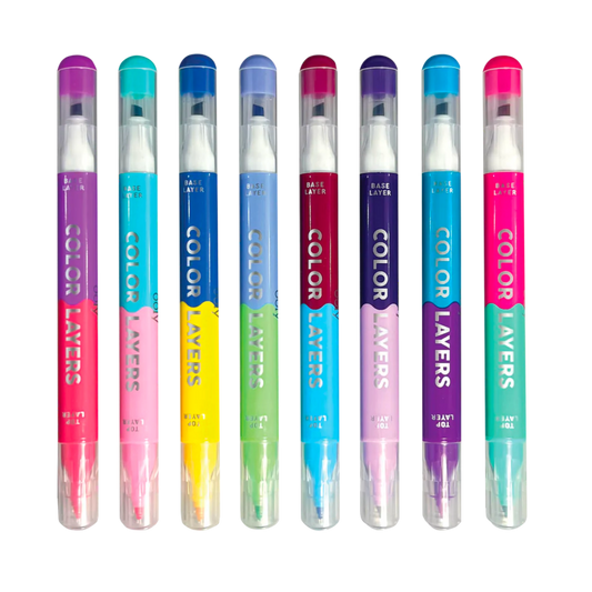 Color Layers Double Ended Layering Markers - Set of 8