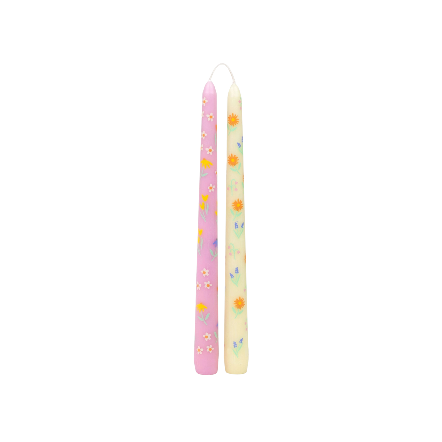 Spring Floral Dinner Candles