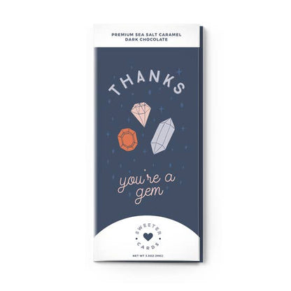 Thanks You're A Gem Chocolate Card