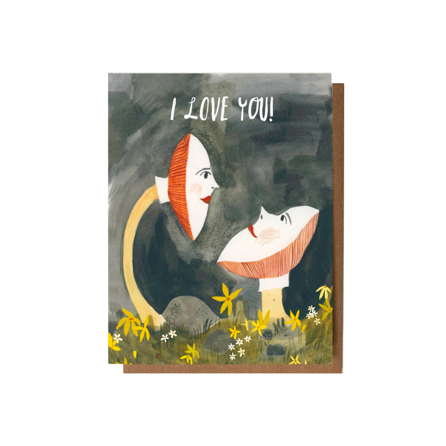 I Love You Mushroom Friends Card