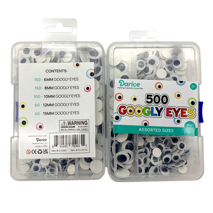 500 Piece Assorted Googly Eyes