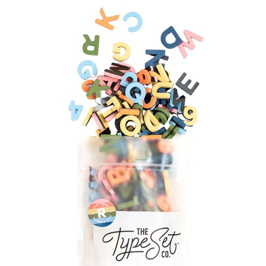 1" 200pc Rainbow Mod Magnetic Letters