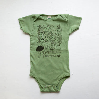 Light Green Veggie Onesie