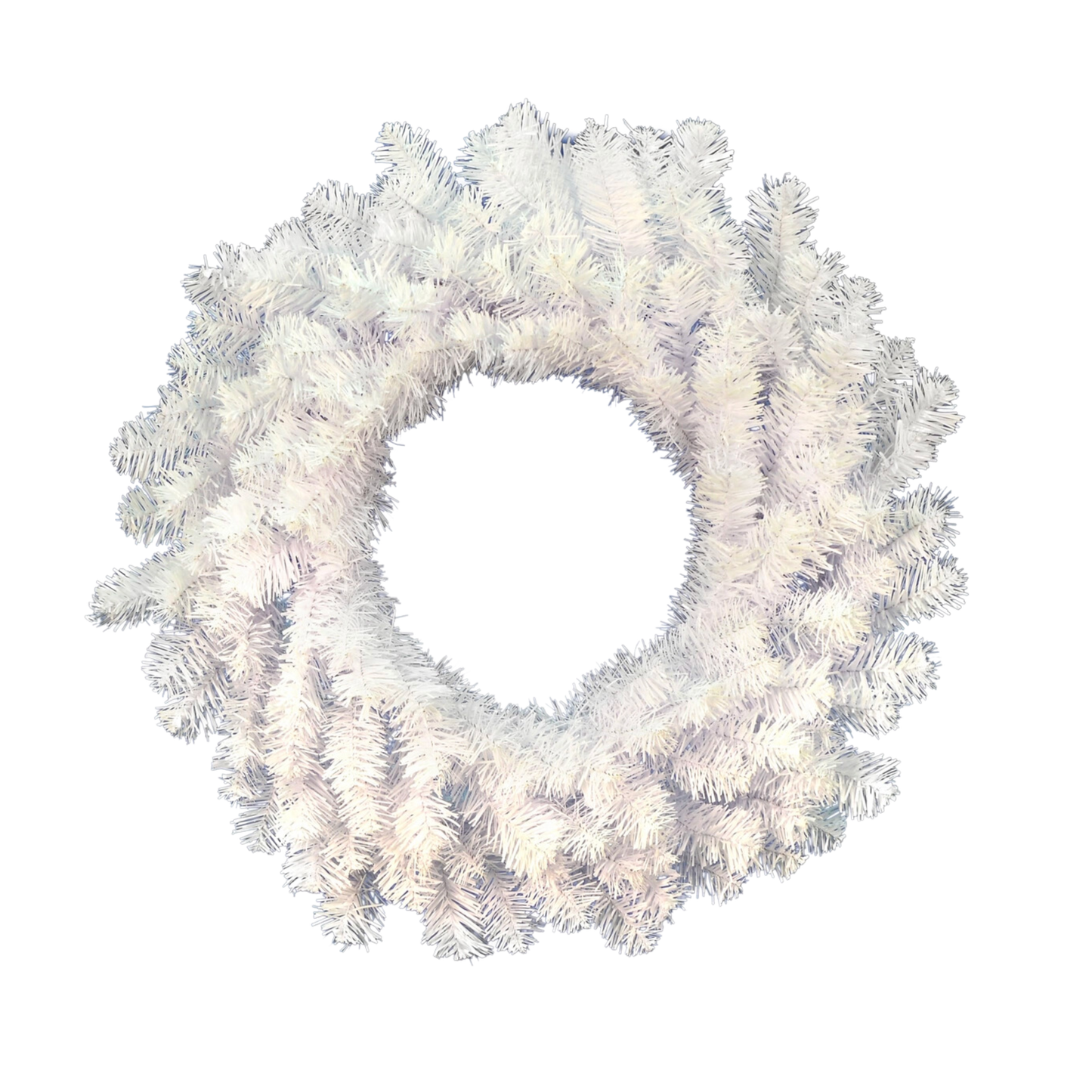 24" Crystal White Spruce Wreath