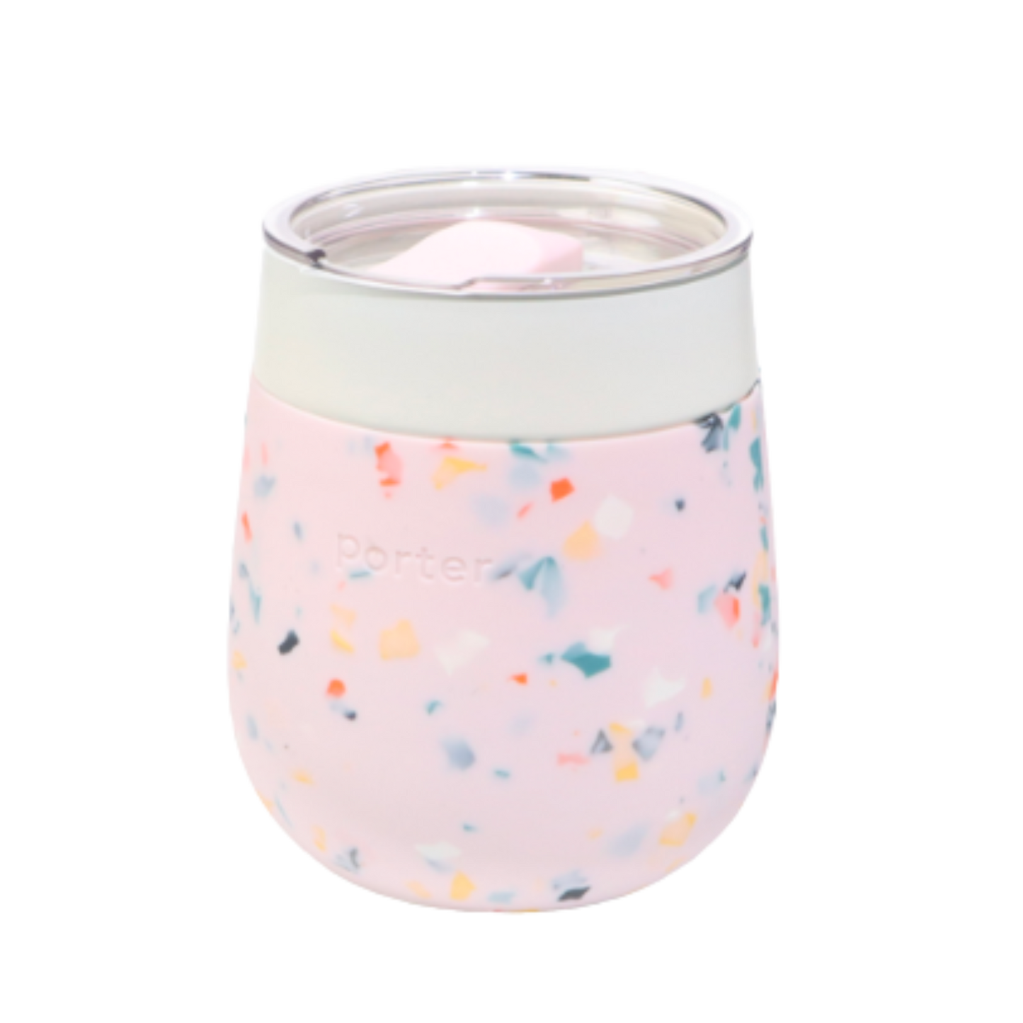 Insulated Ceramic Stainless Steel Glass Cup 11oz - Terrazzo
