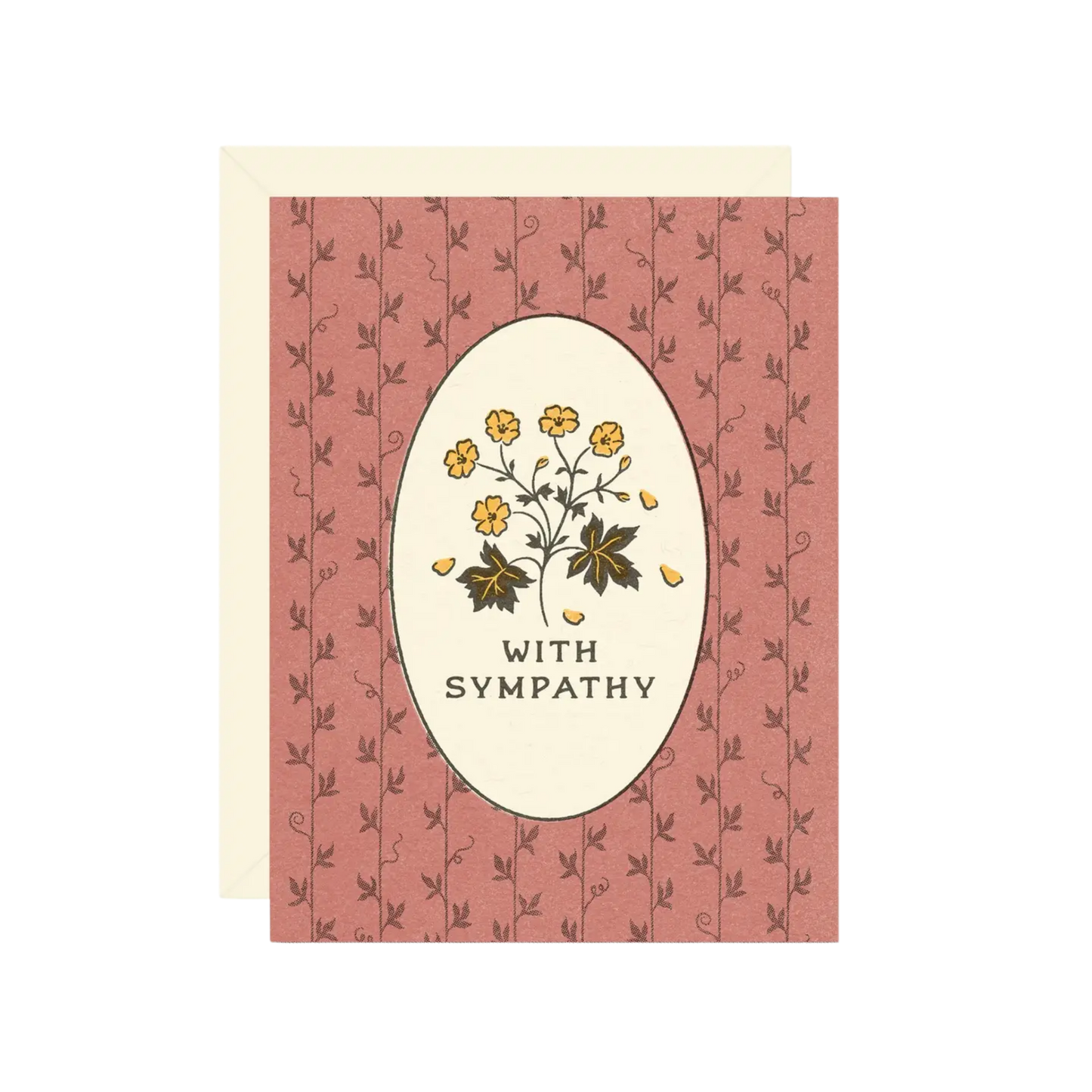 With Sympathy Wildflower Card