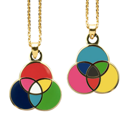 RGB CMYK Color Wheel - Double Sided Pendant